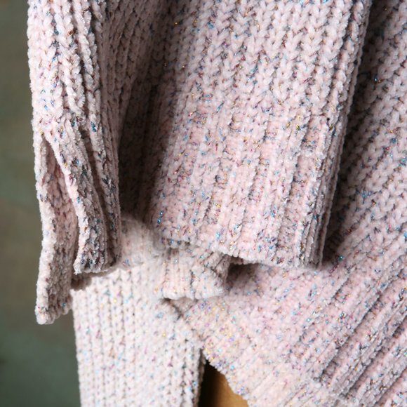 Palette Blush Chenile Cozy Turtleneck Sweater S - Picture 9 of 12